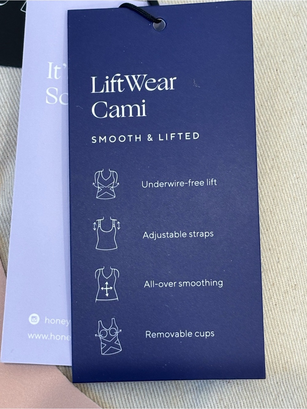 Honeylove Shaping LiftWear Cami Rose Tan XL NWT - Picture 6 of 11